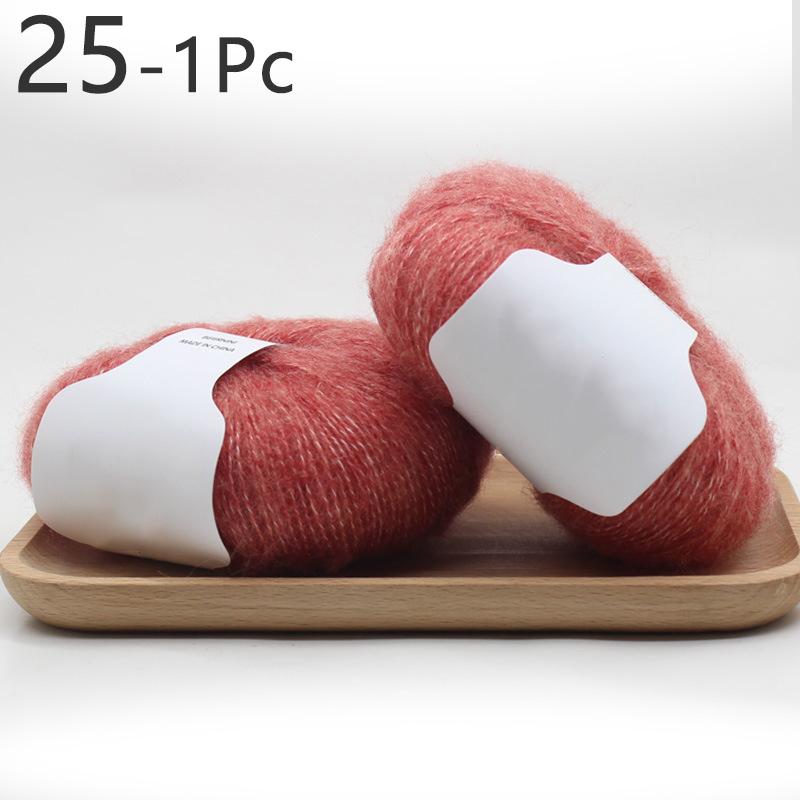 1 шт., 30 г, нить для вязания крючком из мохера для свитера, шарфа, пряжа для вязания, мягкая многоцветная пряжа для рукоделия «сделай сам»