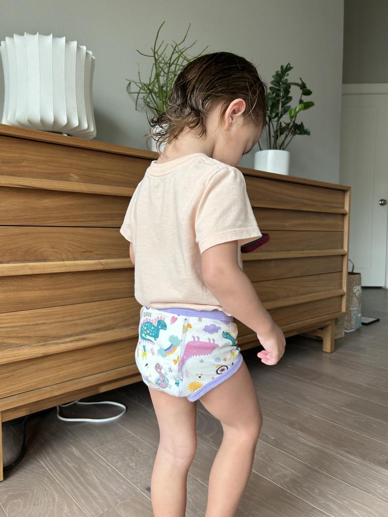 MooMoo Baby Cotton Training Pants, 6-Layer, 10-Pack, Highly Absorbent and Breathable, Toddler Toilet Training Underwear for Baby Girls, Size 110