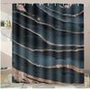 Multicolored Patchwork Color Blocks Shower Curtain Washable Dirt-Resistant Shower Head Waterproof Polyester Bath Curtain