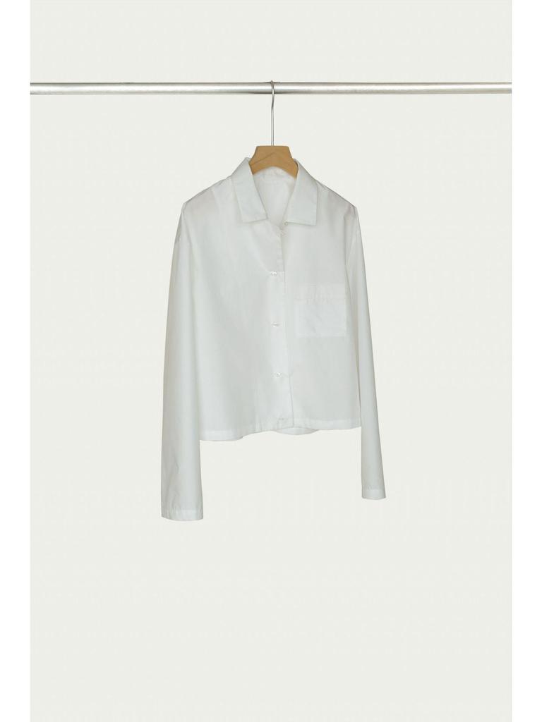 Korean Miu-Style All-Cotton Long Sleeve Short Shirt for Women – Versatile Spring Layering