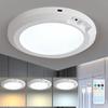 3 Color Ceiling Light Wireless Induction LED Closet Lamp Motion Sensor Lights  Hallway