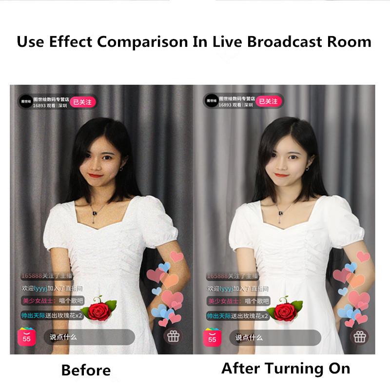 Светодиодный видеосветильник для студийной фотосъемки 3200K-6000K Cri95+ для игр, трансляций, веб-конференций на YouTube