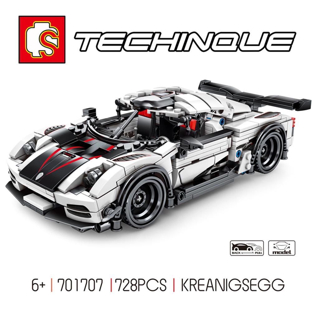 Sembo 701707 Racing Car High-tech Series Educational Toys Building Blocks Bricks Assembled Diy Birthday Gifts