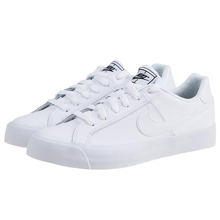 Nike Womens Court Royale AC 'White' (women's sizes) White / White / Black Skateboard Shoes AO2810 102