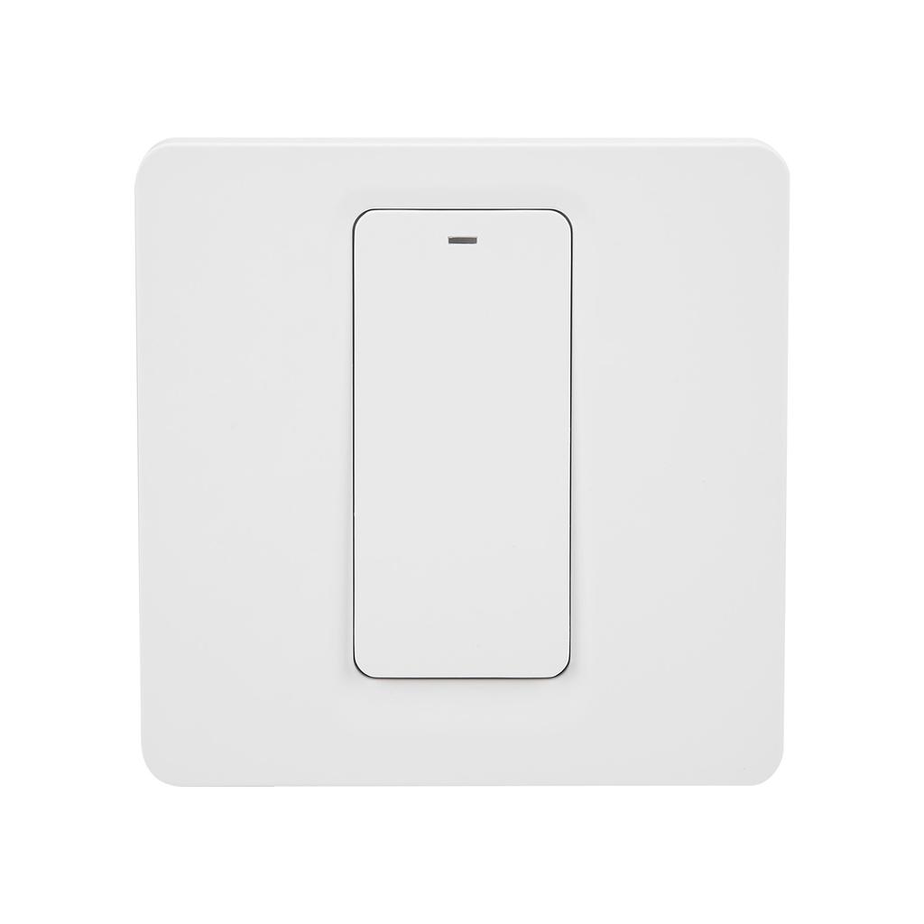 Wall Push Button Smart Light Switch Zero Fire 1 Gang 600W ABS for TUYA AC 100‑240VWifi