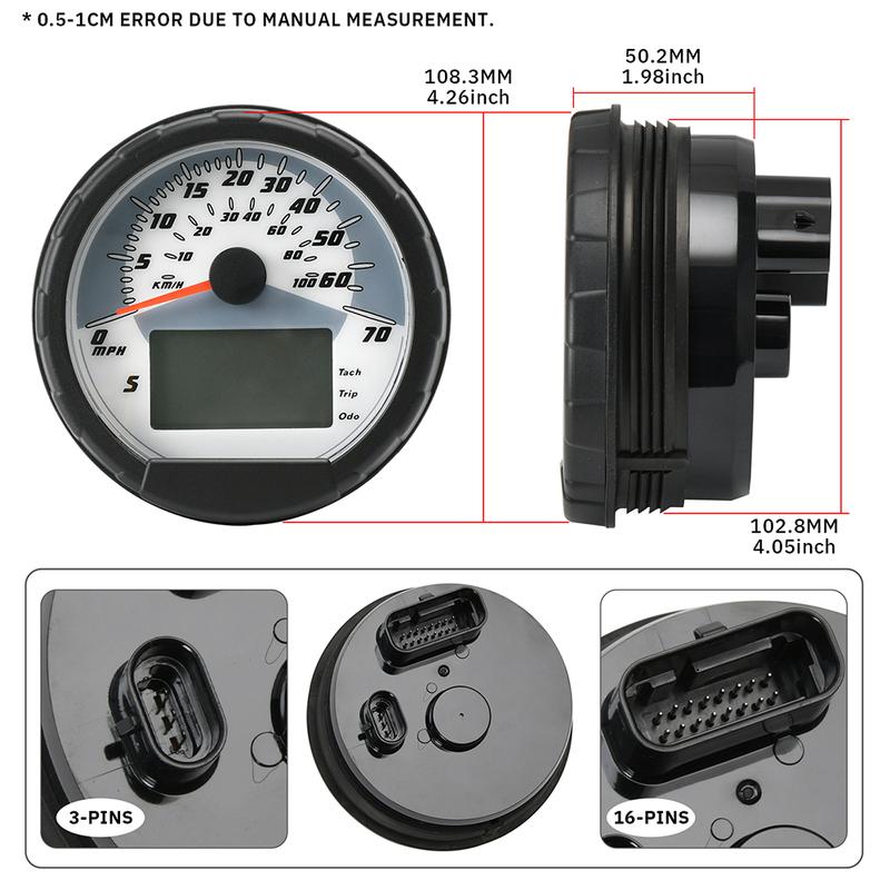3280431 ATV Speedometer Gauge Cluster Assembly For Polaris Sportsman 400 450 500 600 700 800, ATP 500 2004–2012 3280528 3280482