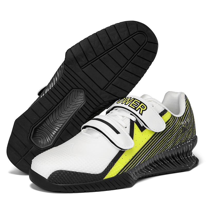 Men Durable Weightlifting Shoes Big Size Red Green Man Heavy Lifts Squats Powerlifting Sneakers Big Size