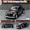 Ретро Классический 1967 Volkswagen Beetle 5-дюймовая Металлическая Машина Симуляция Литой & Игрушечный Транспорт RMZ city 1:36 моделей из сплава, подарки для детей