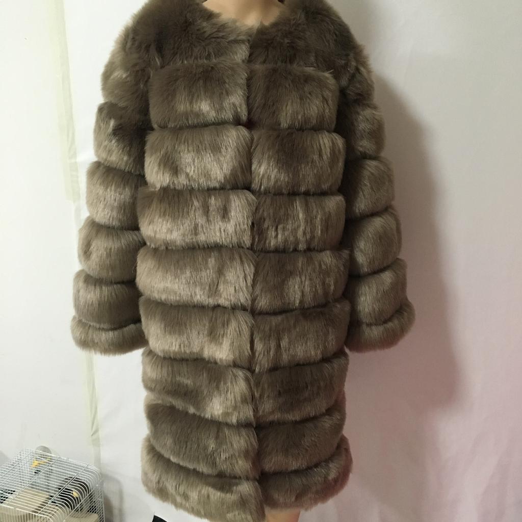 Новая шуба для женщин, средней длины, приталенный крой, универсальное пальто, меховое и интегрированное меховое пальто для женщин