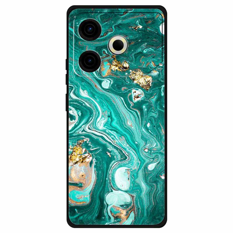 Чехол для Tecno Pova 6 Neo Силиконовый Мягкий Цветок Космос Модный Чехол Для Tecno Phantom X2 Pro Чехлы Пейзажная Краска Чехлы Милые