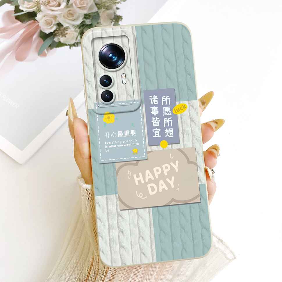For Xiaomi Mi 12T Case 22071212AG Simple Style Popular Print Silicone Back Cover For Xiaomi Mi 12t Phone Cases Bumper