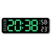 Large Digital Wall Clock Temperature And Humidity Week Display Brightness Adjustable Electronic Led Table Alarm Clock