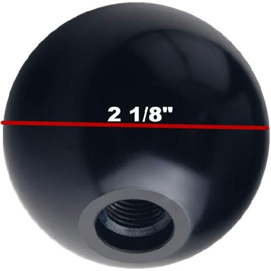 DEWHEL Black/White Inlay Sphere Aluminum 200 Grams Weighted Manual Shift Knob 5 Speed Short Throw Shifter M12X1.25 M10X1.5 M10X1.25 M8X1.25