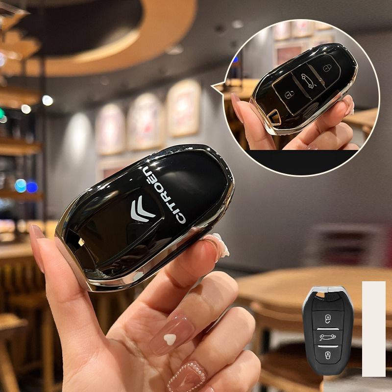 TPU Car Remote Remote Key Case Cover Protector Shell Fob For Citroen C1 C2 C4 C6 C3-XR Picasso Grand DS3 DS5 Auto Accessories aje256