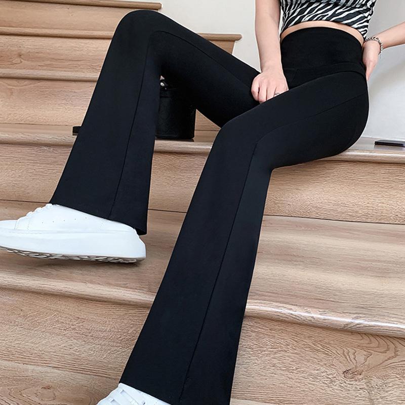 Женские повседневные универсальные брюки Shark Pants Slim Butt Lift с высокой эластичной резинкой, расклешенные брюки с высокой талией, облегающие леггинсы для живота