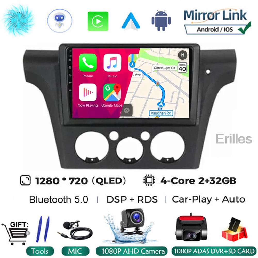 Для Mitsubishi Outlander 1 2002-2008 2Din 4G Android 14 Автомобильный Радио Мультимедиа Видео Плеер Навигация GPS Carplay Стерео БЕЗ DVD