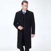 New Winter Cashmere Coat, Business Casual Coat, Middle-aged and Elderly Dad's Wool Jacket, Long Windbreaker