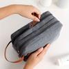 1pc Simple Double Layer Wash Bag Toiletry Bag For Business Trip Short-distance Trip, Travel Accessories Storage Bag, Handbag