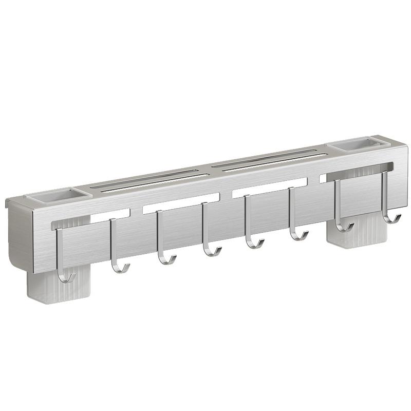 Держатель для ножей из нержавеющей стали, настенная кухонная полка без сверления, многофункциональная подставка для хранения палочек для еды и ножей