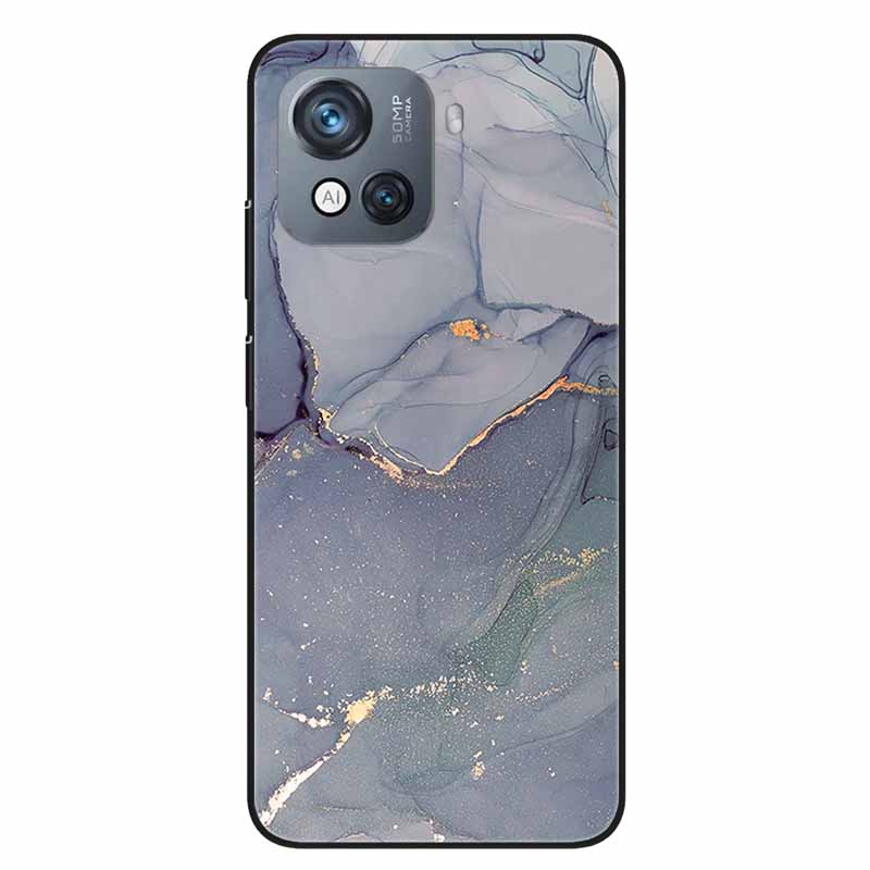 For Blackview Oscal C80 Case C 80 Marble Printing TPU Silicon Soft Phone Covers for Oscal C80 OscalC80 Back Cases Black Shells