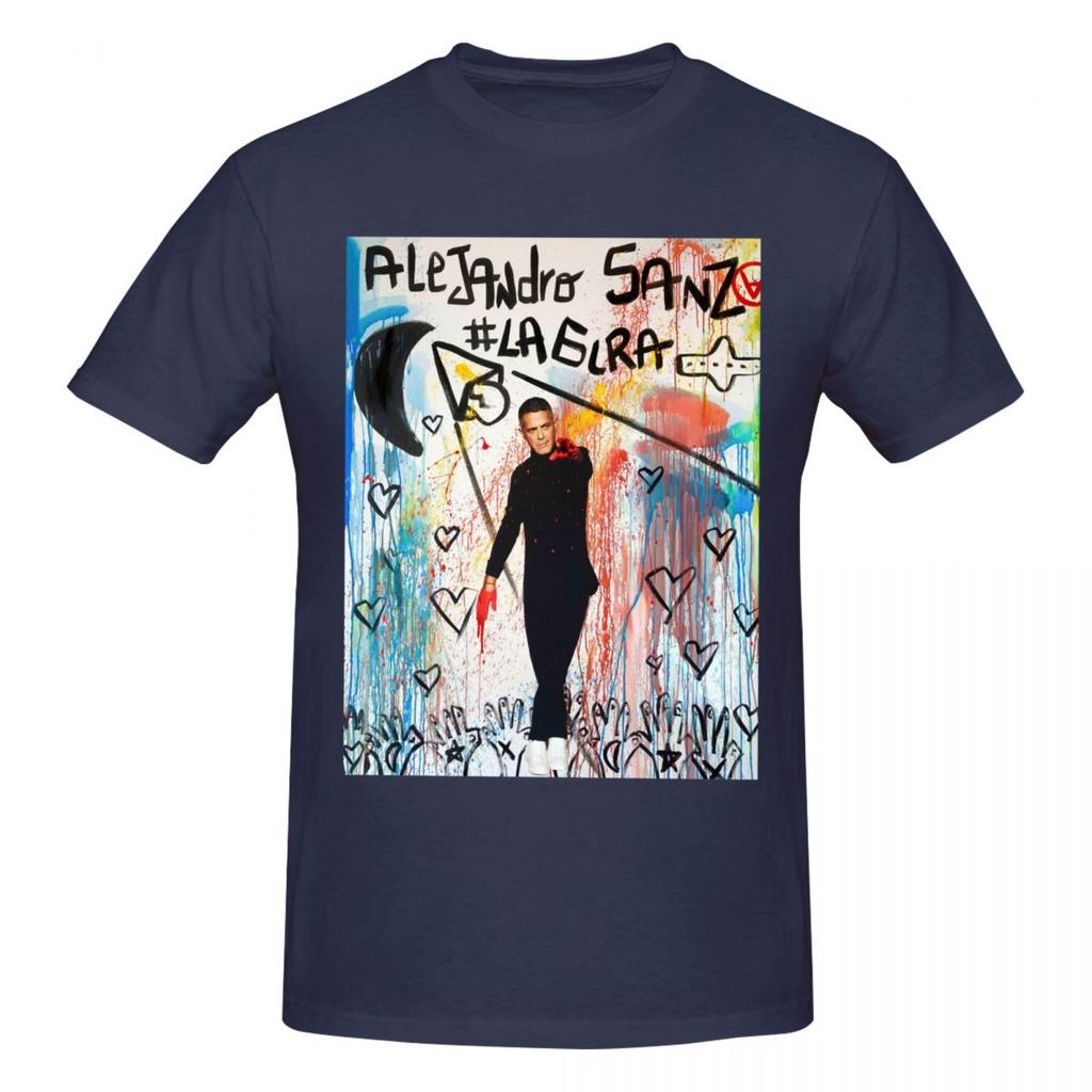 Rapper Alejandro Sanz 2026 T Shirts Graphic Y2k Unique Crewneck Unisex Wounisex Tshirt Clothes
