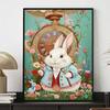 DIY Diamond Painting A Cute Little Chubby Rabbit Cross Stitch Kit Mosaic Art Diamond Painting Full Circle Diamond Home Decoration