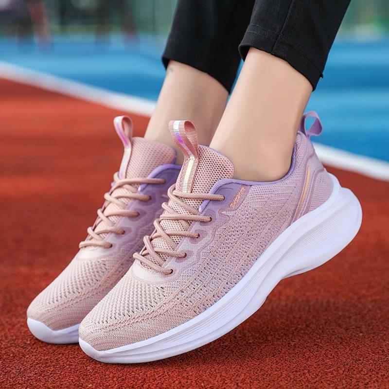 Spring and Autumn Middle School Students Lightweight Breathable Flyknit Casual Shoes Women's Shoes Running Shoes Women's Travel Shoes Sports Women