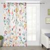 Abstract Flowers Leaves And Berries Window Curtains For Living Room Bedroom Luxury Modern Kitchen Curtains Fabric Drapes