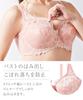 Inner Knitted Lace Full Cup Bra and Shorts Set Beige [Nissen] Set, (Elegant Lace) (Triumph) D80/L
