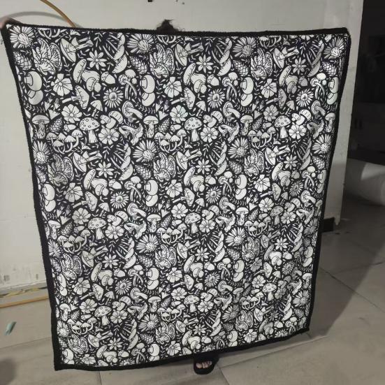 Раскраска-одеяло сделай сам, раскрась свое собственное одеяло, арт-проект с маркерами, моющееся цветное искусство, поделка, плед для домашнего декора, развлечение для праздничной вечеринки