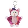 Wild Friends 2022 Flying Squirrel Macy NICI Plush Toy from Germany, Gift, Animal Bean Bag, BB Keychain, Eco-Friendly, Sustainable, Recycled, Pink, W9