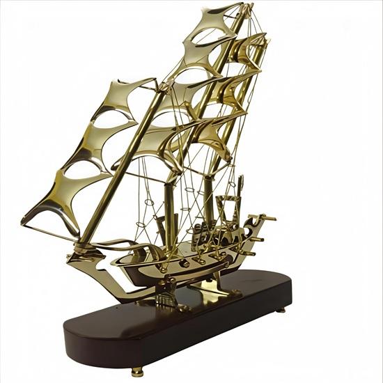 Brass Royal Navy Ship Model  Maritime Desk Decor, Handmade Nautical Collectible, Antique Gift for Sailors or Office Display