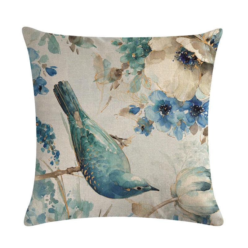 45x45 см птицы и цветы диван декоративная наволочка наволочка белье 45*45 декоративная подушка домашний декор наволочка