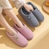 Winter Warm Shoes Woman Men Indoor Slippers Soft Plush Lovers Home Floor Slipper Anti-slip Ladies Bedroom Slides