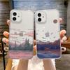 Scenery Case For Iphone 11 Case Iphone 14 Pro Max 13 12 Pro Max 7 8 Plus Xr X Xs Max Se 2020 2022 Silicon Funda Clear Back Cover