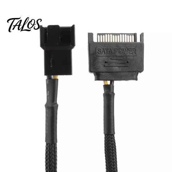 SATA 15Pin на 2-сторонний 3-контактный 4-контактный адаптер питания для вентилятора компьютера, удлинительный кабель