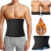 Mens Abdomen Reducer Sauna Body Shaper Fitness Sweat Trimmer Belt Waist Belly Slimming Shapewear Waist Trainer Corset