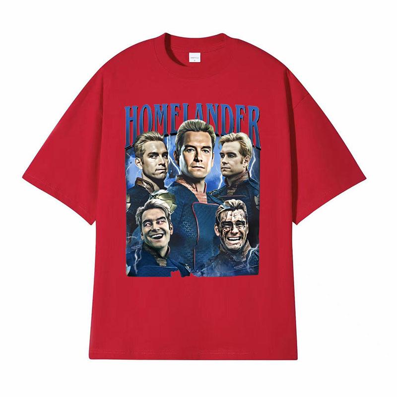 Limited Homelander Vintage Graphic T Shirt Unisexs Clothing Harajuku Gothic Classic Tshirts Unisex Casual Cotton Oversized Tshirt