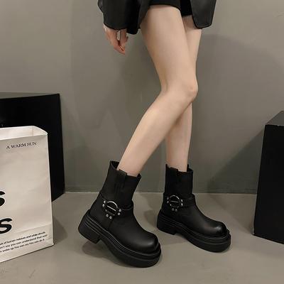 Модные женские сапоги зимние модные туфли на платформе 2024 дизайнерские износостойкие женские ботильоны сапоги Zapatos Mujer