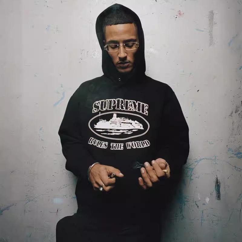 Худи Corteiz Collab: Модный американский бренд, свободная повседневная верхняя одежда в стиле стритвир для мужчин и женщин.