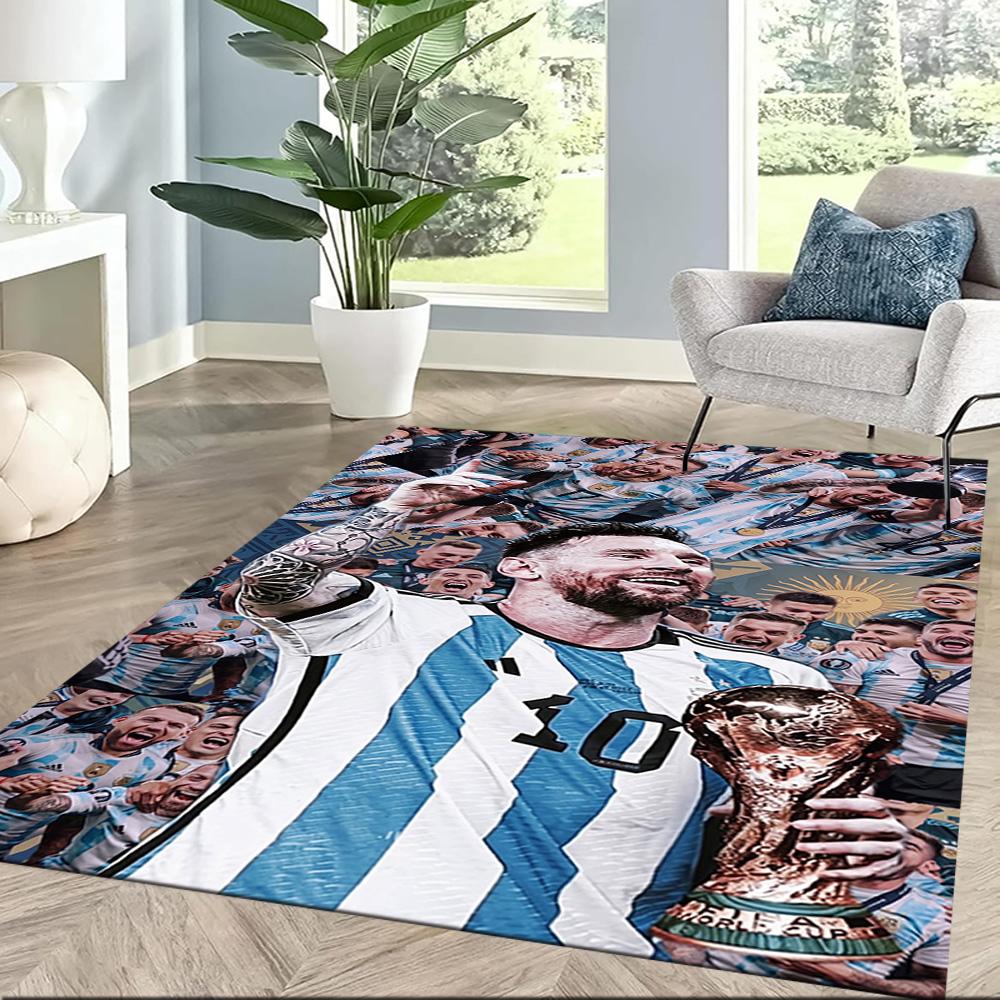 Messi 518 Carpet Perfect for Kitchen Dining Room Bedrooms Entryway Anti-slip Rug Anime Office Decor Perfect Birthday/Christmas Gift Idea