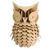Cardboard Model To Assemble Owl 20 X 25 Cm