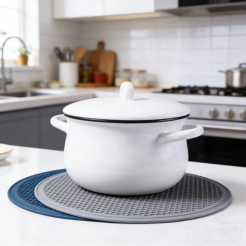Silicone thermal insulation mat, placemat, household kitchen meal coaster, casserole mat, anti-scalding table mat, placemat, thermal insulation mat