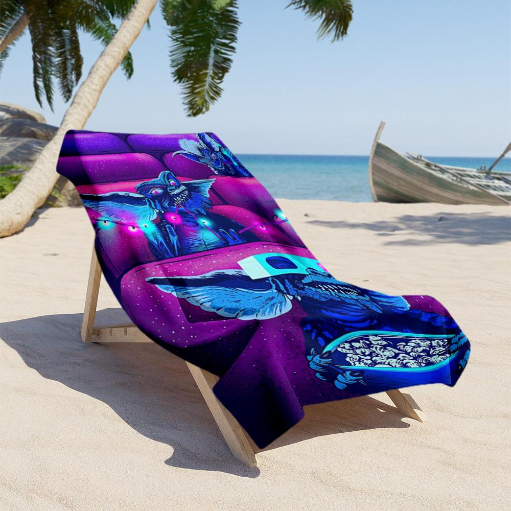 Gremlins Beach Towel Soft Durable Quick-Dry Comfortable Lightweight Suitable for Sports, Travel, Swimming, Yoga, Bathroom, Beach, And Pool