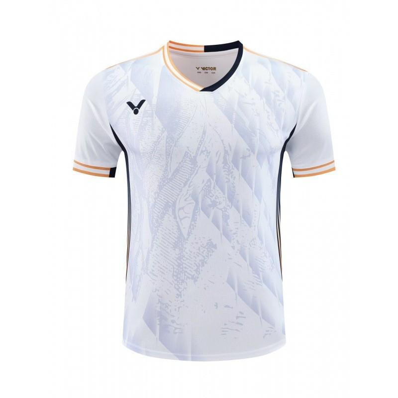 Badminton Short Sleeve T-Shirt Breathable Unisex Sports Training Competition Quick Dry Top