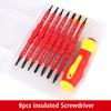 8pcs Insulated Screwdriver Set Electrician Repair Tools Kit Chrome Vanadium Steel Interchangeable Blade
