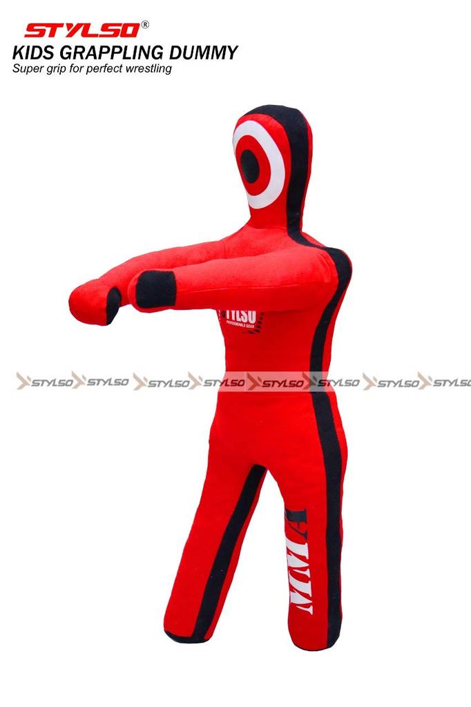 Unstuffed Wrestling Dummy for Kids - Ultimate Training Companion for Jiu Jitsu BJJ MMA Judo (Red 4ft / 48in)
