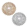 Sunflower Brooch Pin for Women, Rhinestones Inlaid Badge for Dress, Coat, Shawl, Decorative Collar Pin for Mother, Wedding