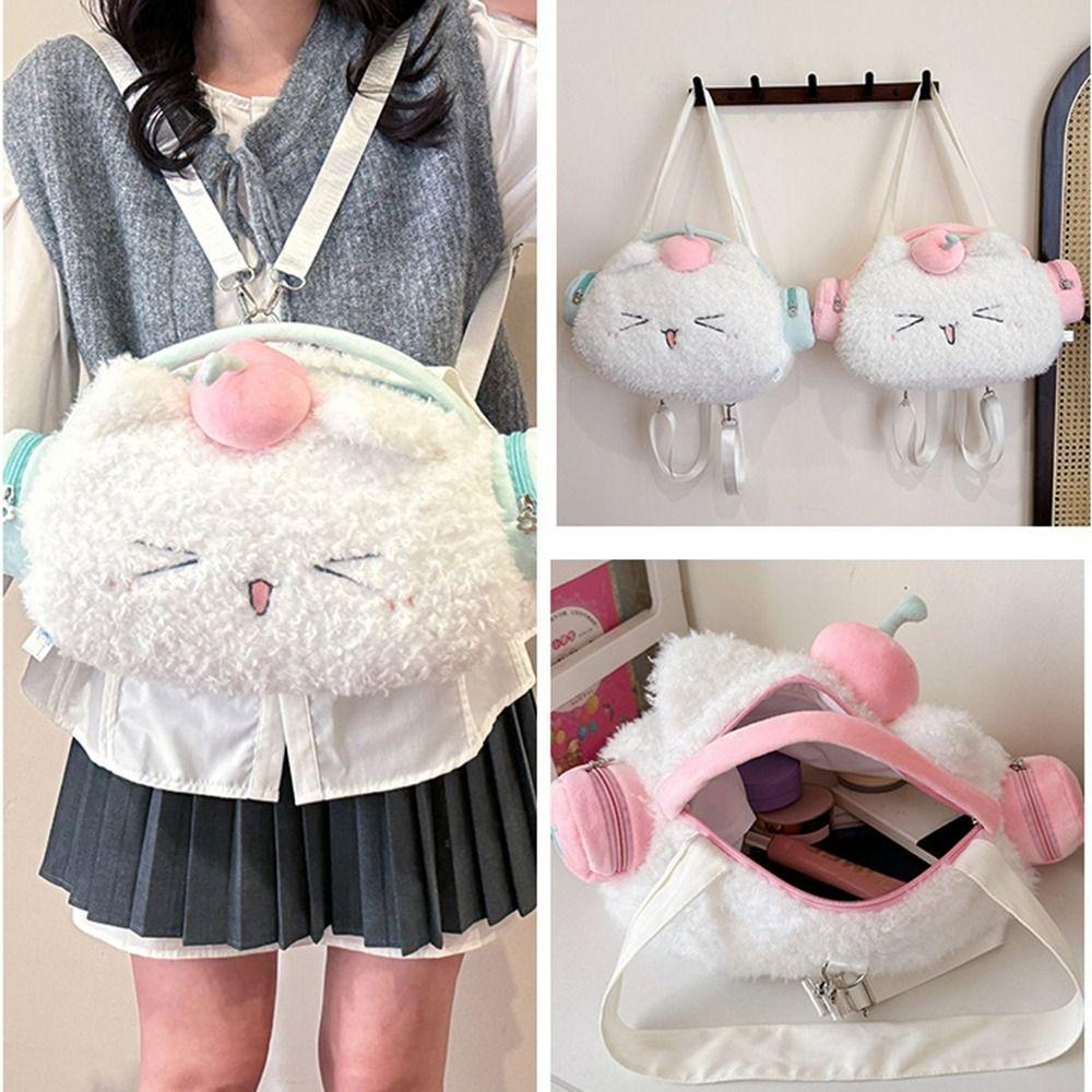 Stuffed Animals Plush Anime Shoulder Bag Storage Bag Plush Doll Crossbody Bag Birthday Gifts