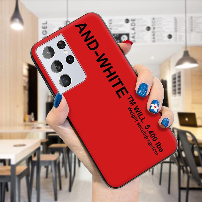 Ударопрочный тонкий сплошной цвет в полоску с надписью Мягкий силиконовый чехол из ТПУ